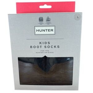 NEW! Kids black Hunter boot socks! Large
